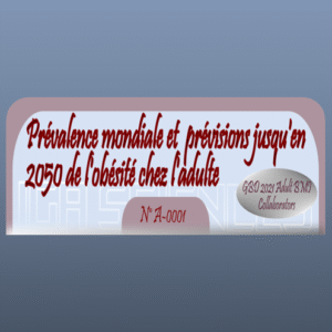 Prévalence mondiale et  prévisions jusqu'en 2050 de l'obésité chez l'adulte