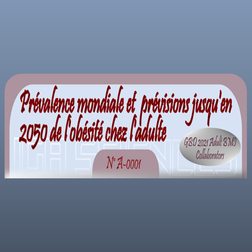 Prévalence mondiale et  prévisions jusqu'en 2050 de l'obésité chez l'adulte